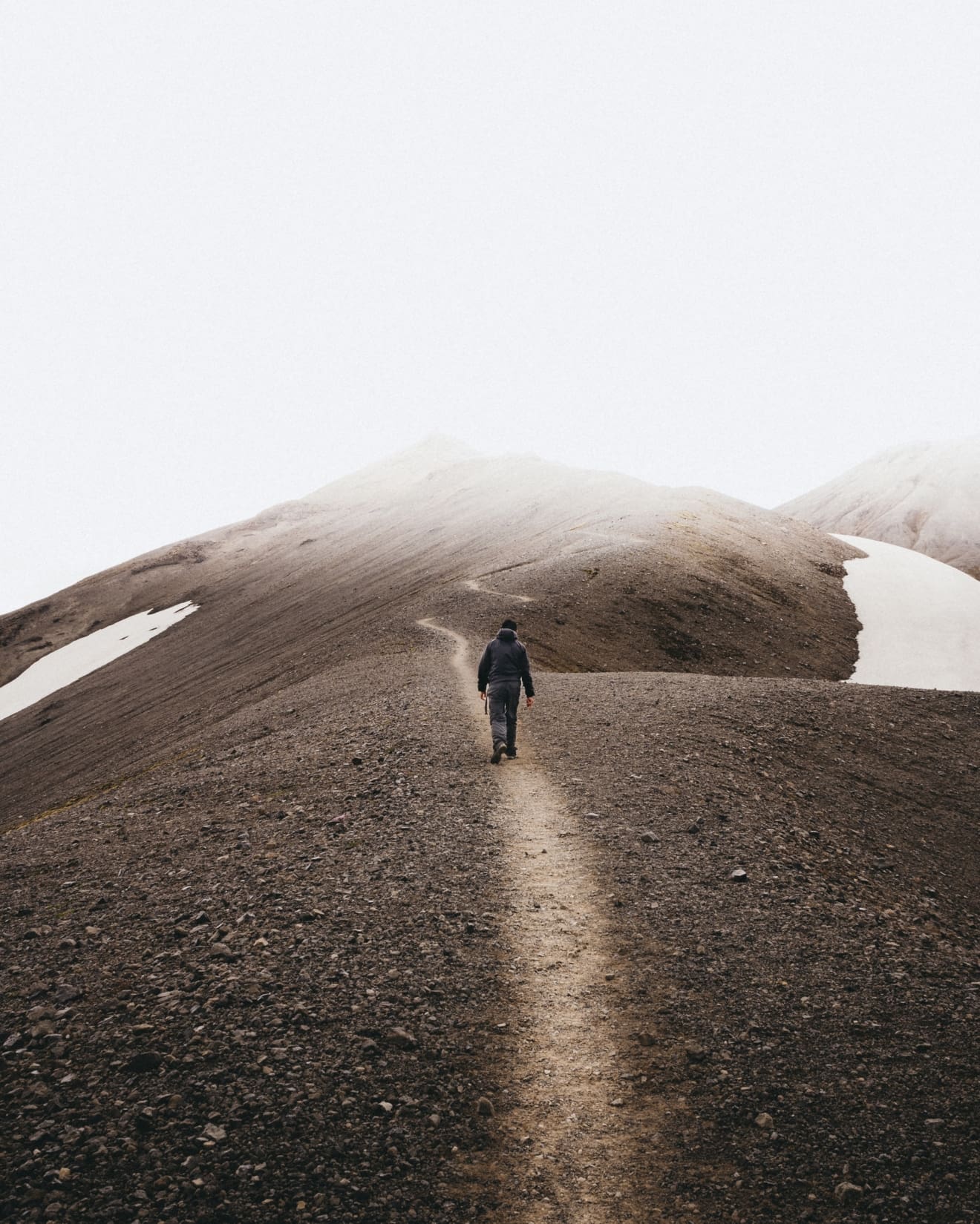 A hiker explores the best hike in Iceland